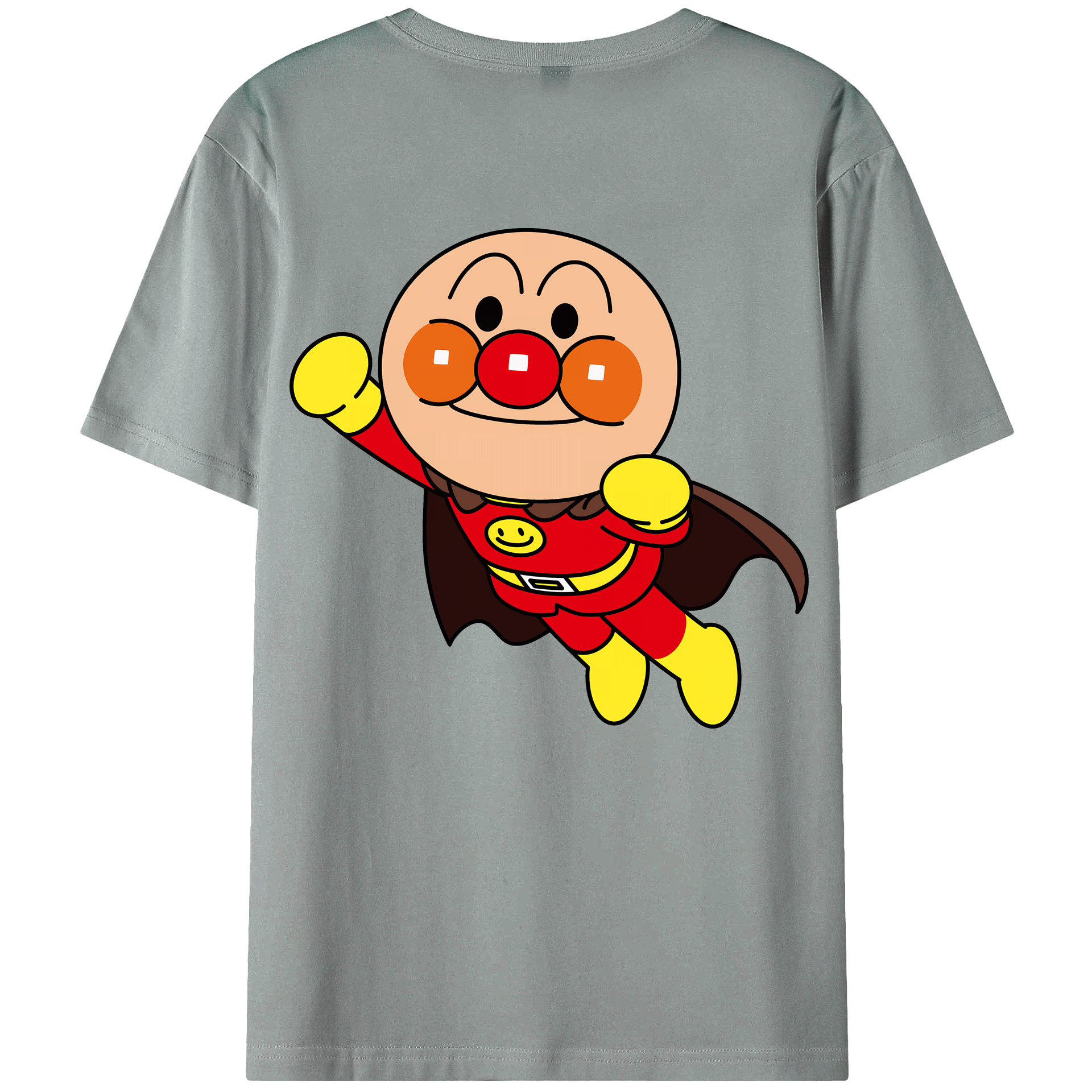 （画像用） アンパンマン Anpanman 綿100％ メンズ半袖Tシャツ（バックプリント） 通気性